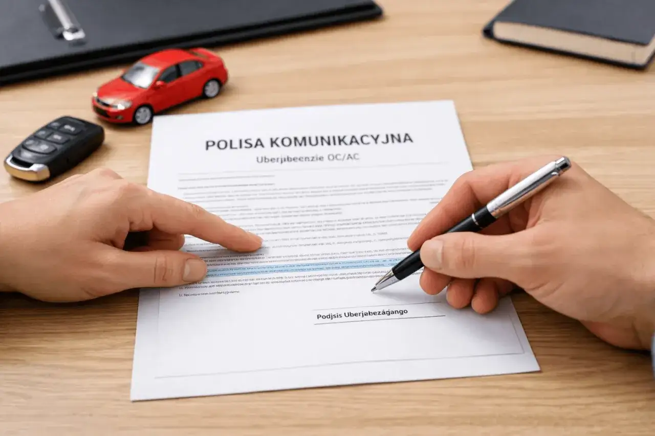 Ręka wskazuje na dokument