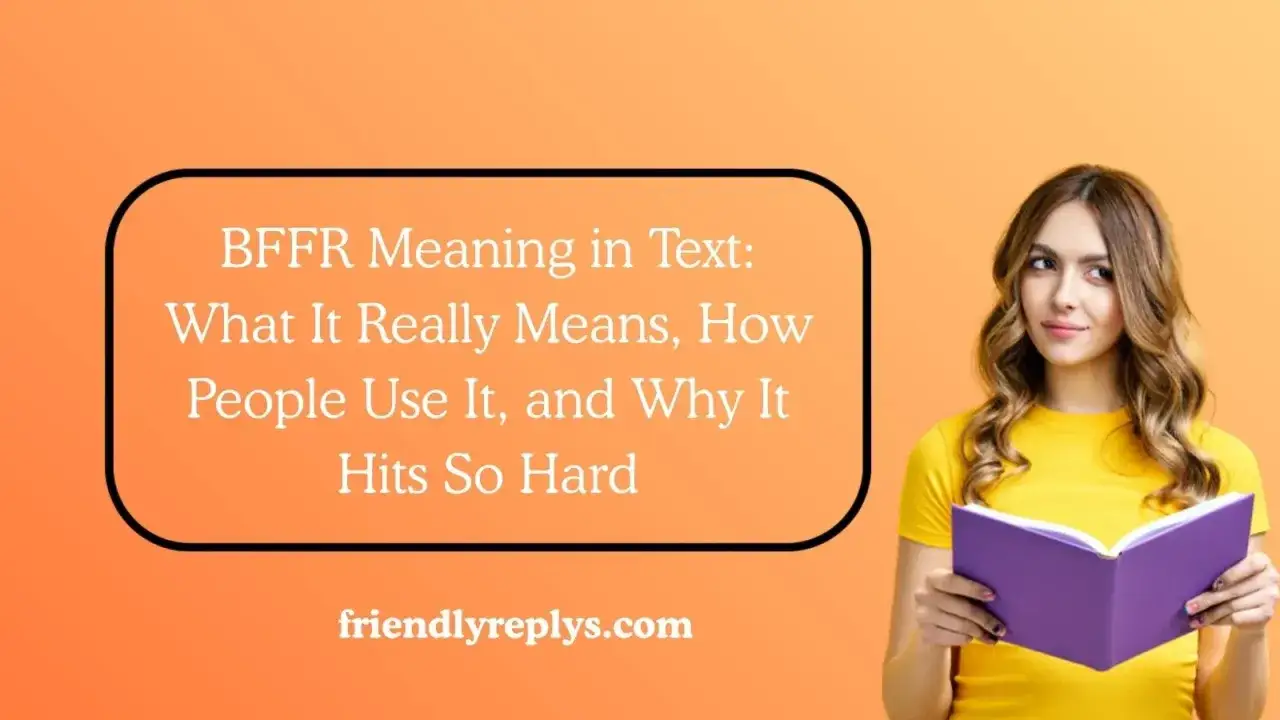 En kvinna läser en bok. Texten förklarar BFFR meaning, hur det används och varför det är så slagkraftigt.