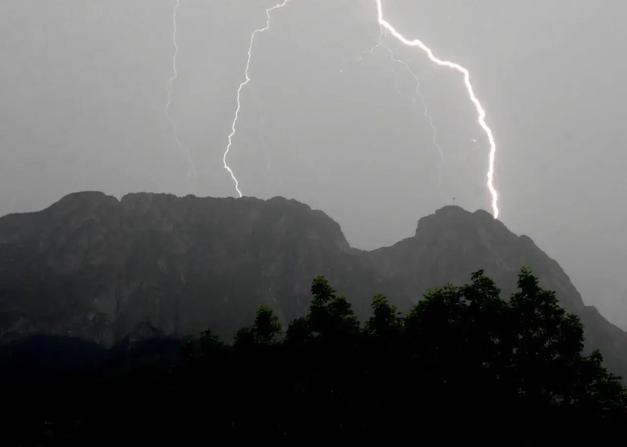 burza w Tatrach Giewont