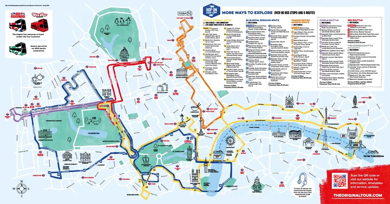 Mappa Londra quartieri attrazioni