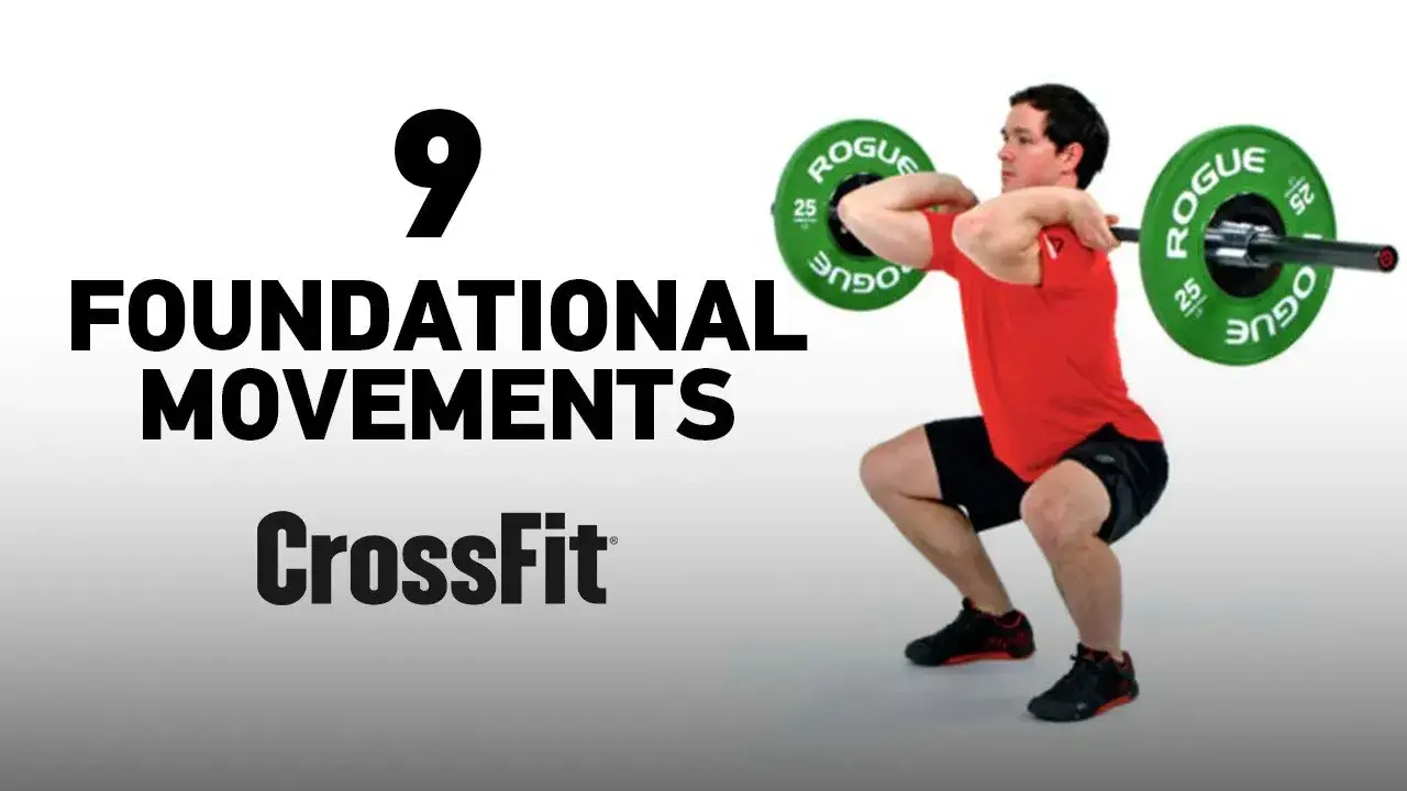 9 podstawowych ruchów crossfit infografika