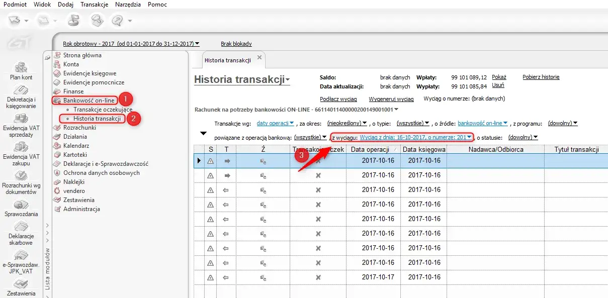 Analiza wyciągu bankowego