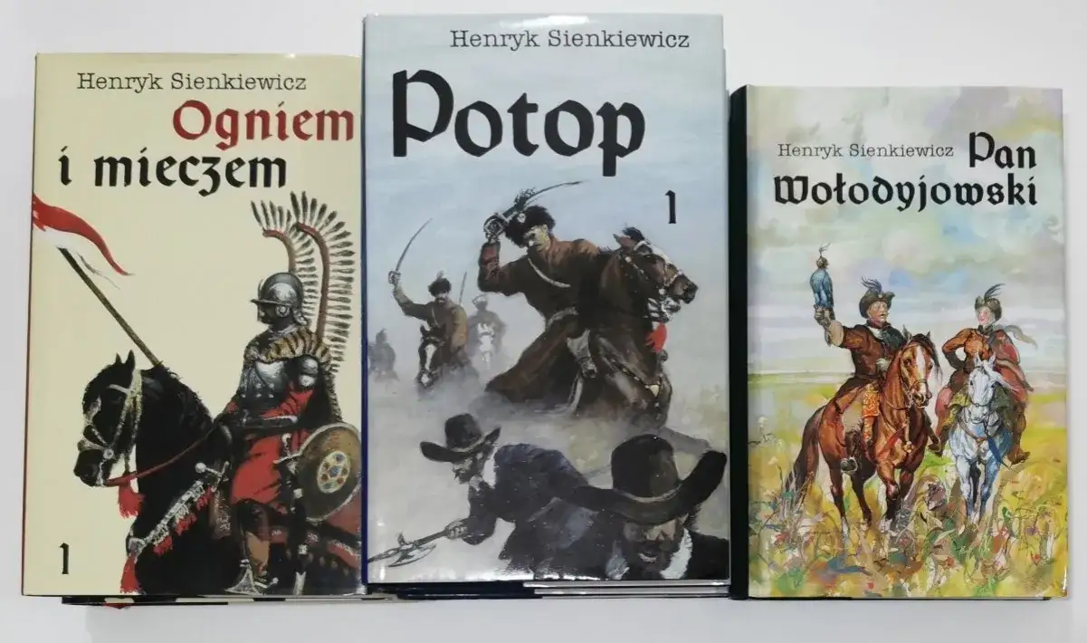 Okładki Trylogii Henryka Sienkiewicza
