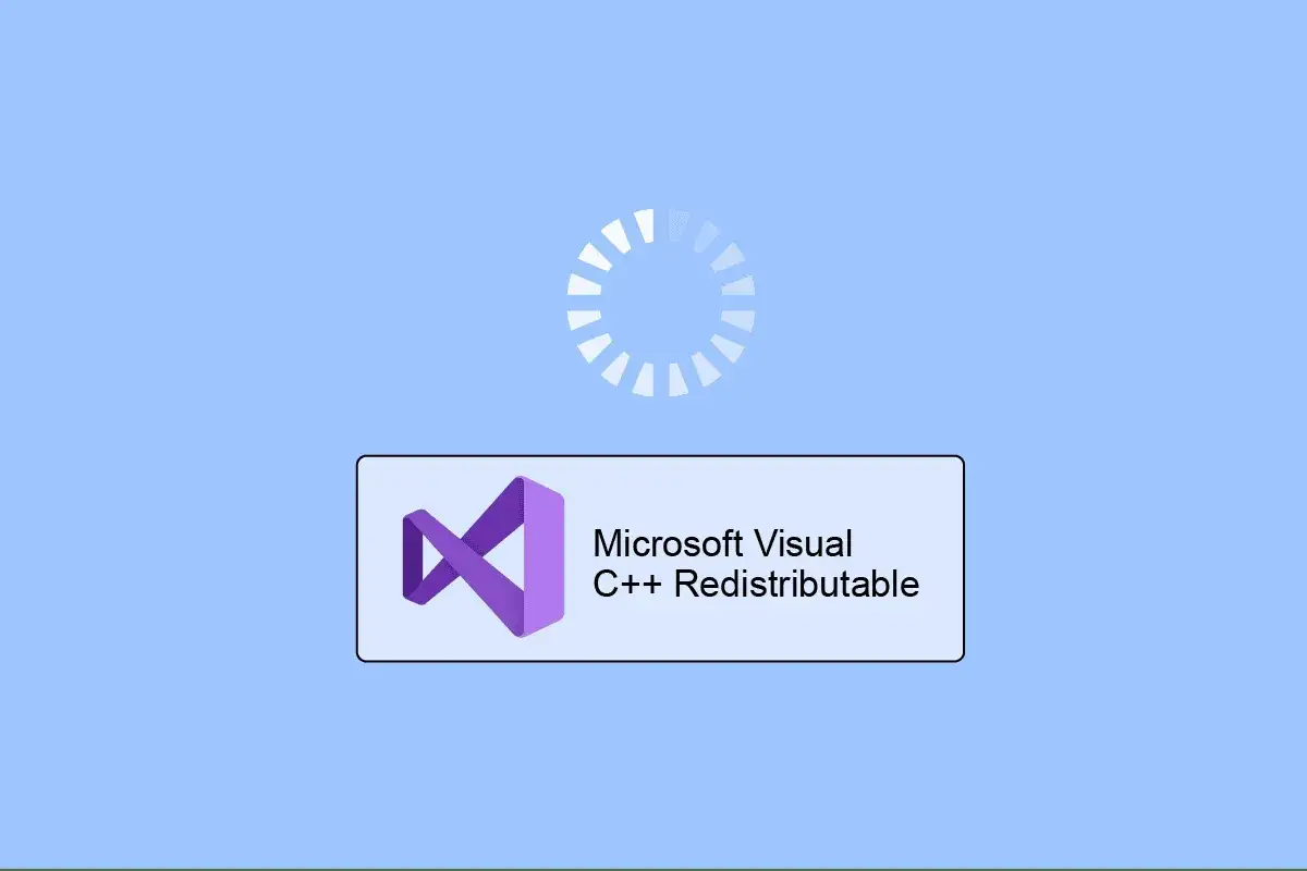 Ikona Microsoft Visual C++ Redistributable, która zawiera plik vcruntime140.dll, w trakcie ładowania.