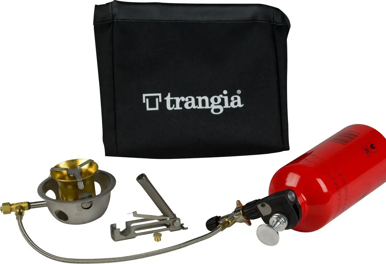 Trangia multifuel-brännare med tillbehör och förvaringspåse. Perfekt för äventyret!