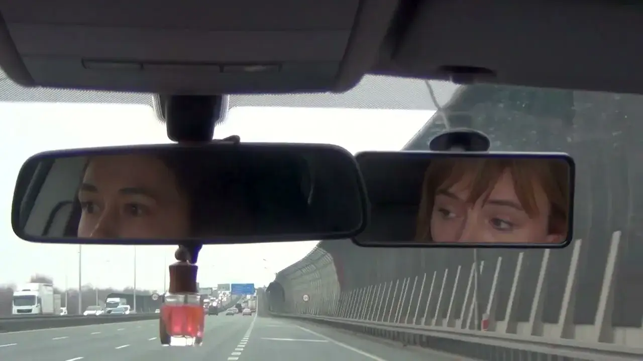 kursant na autostradzie z instruktorem
