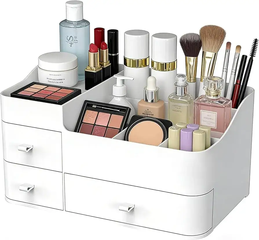 organisierte kosmetik schublade