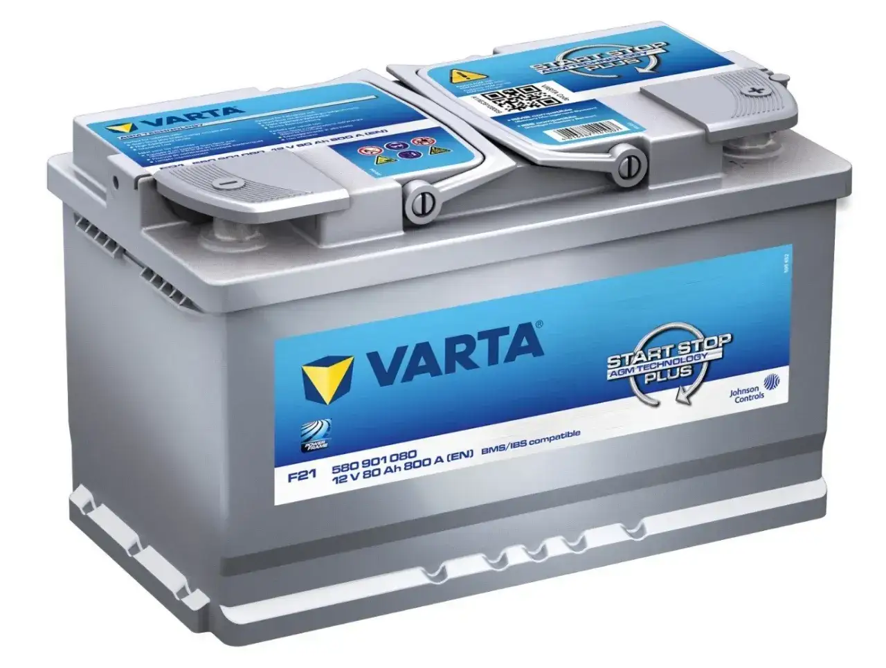 Akumulator Varta 12V 80Ah 800A, idealny do systemów Start-Stop. Zapewnia niezawodną pojemność akumulatora.