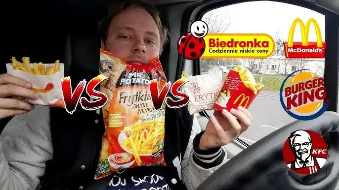 frytki mcdonalds kfc burger king por&oacute;wnanie