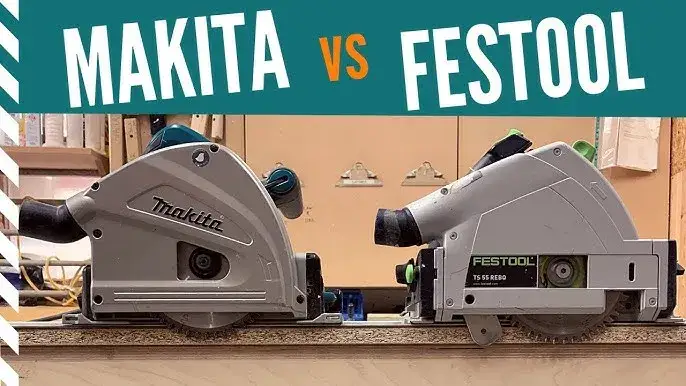 Zagłębiarka Festool na szynie Makita porównanie