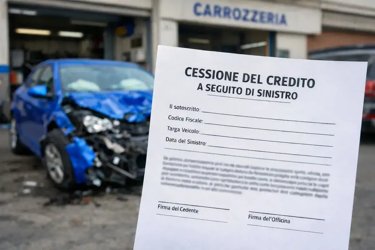 La mia auto blu, con targa visibile, è stata tamponata. Ho in mano il modulo