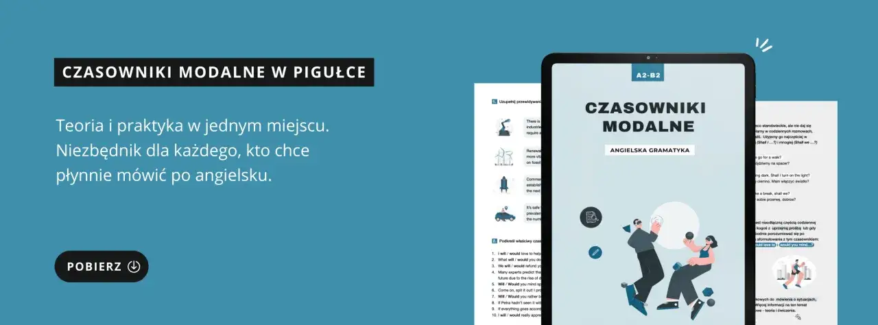 Angielskie czasowniki modalne w przeszłości grafika