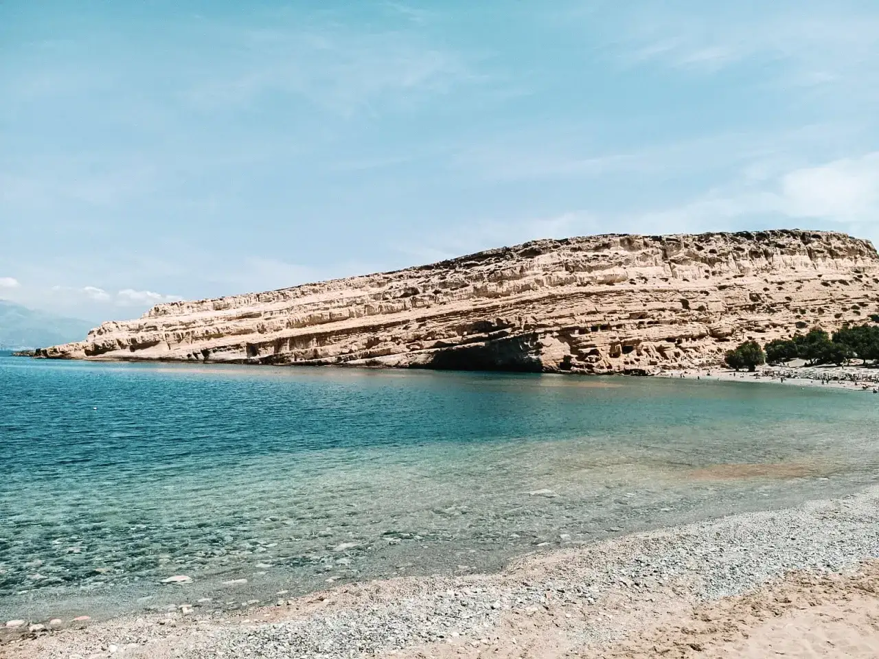 Plaża Matala Kreta Morze Libijskie