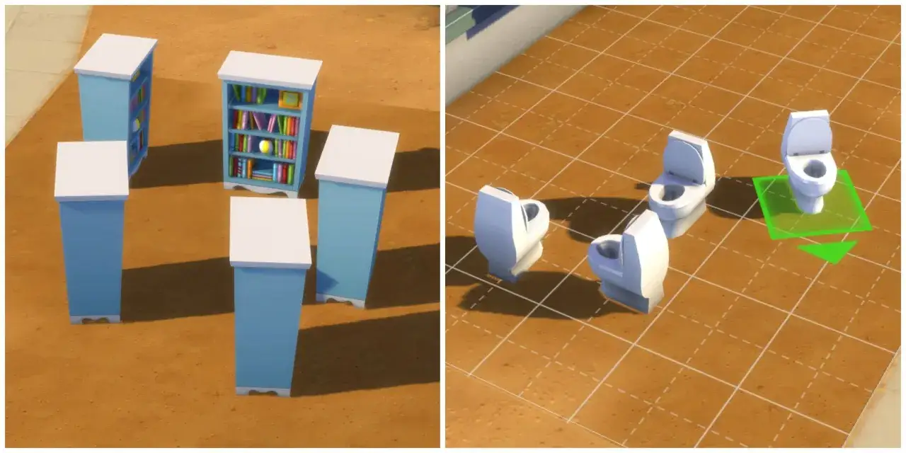 Jak obracać przedmioty w The Sims 4: zobacz, jak łatwo ustawić meble, od regałów po toalety, w dowolnej orientacji.