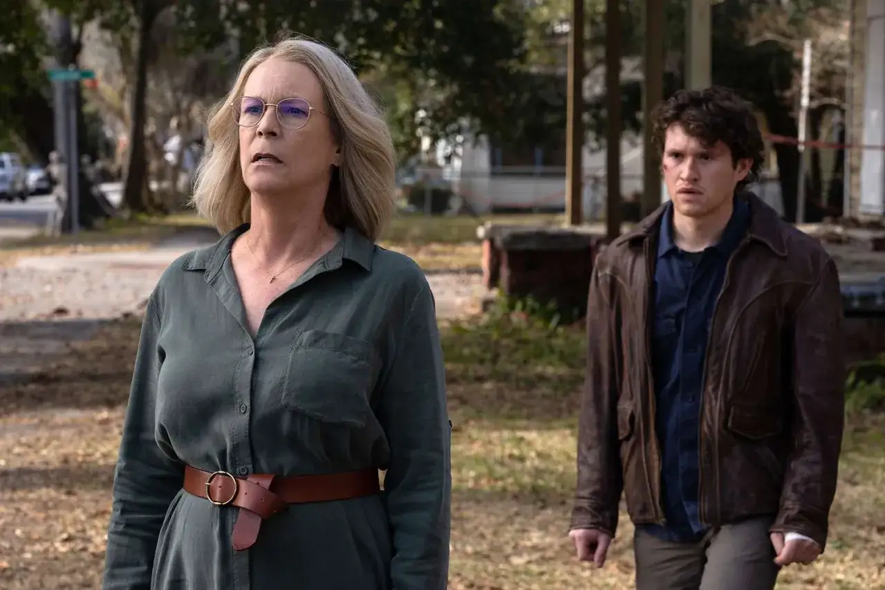 Laurie Strode i jej wnuk w finale