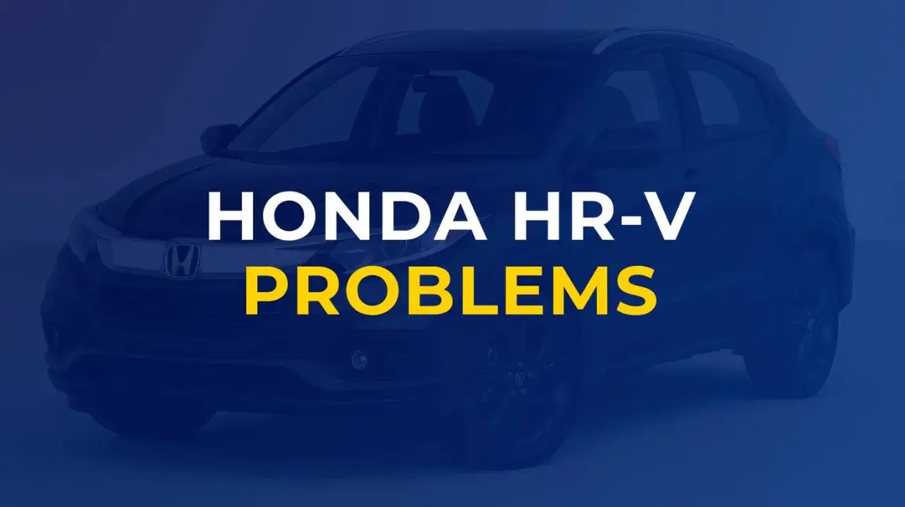 Mörkblå Honda HR-V med texten