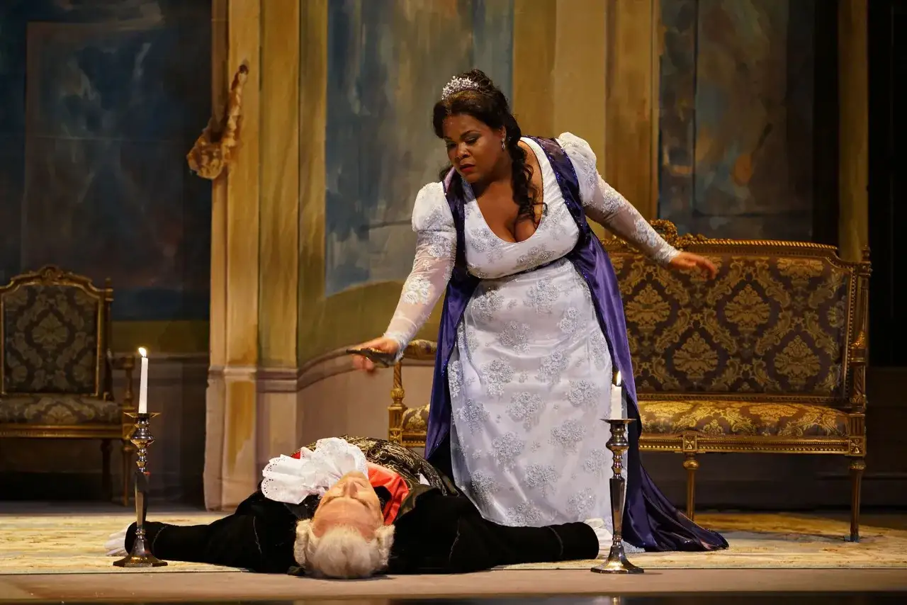 Floria Tosca i Baron Scarpia opera
