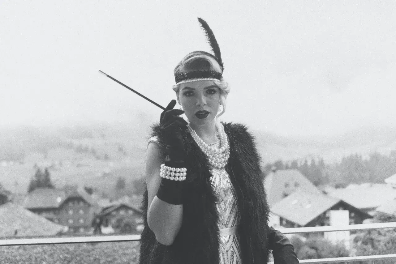 ścianka do zdjęć lata 20 art deco