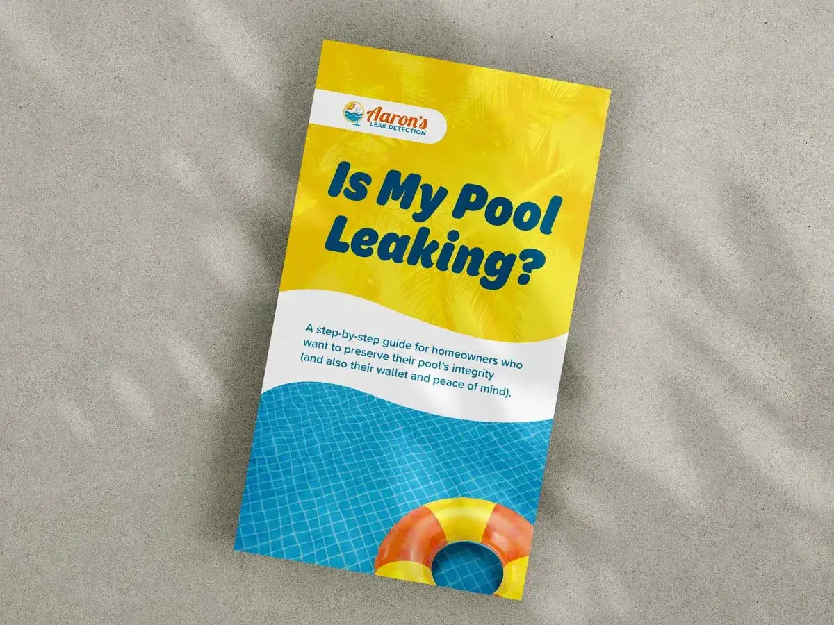 Gu&iacute;a para arreglar piscina. Folleto de 