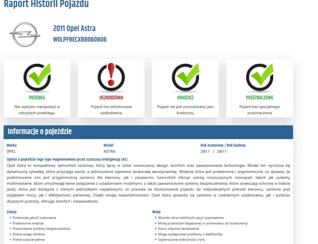 Loga popularnych serwisów VIN w Polsce (autoDNA, carVertical, Autobaza)