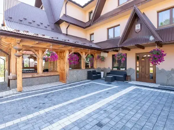 Pokoje Gościnne U Malorza widok na Tatry