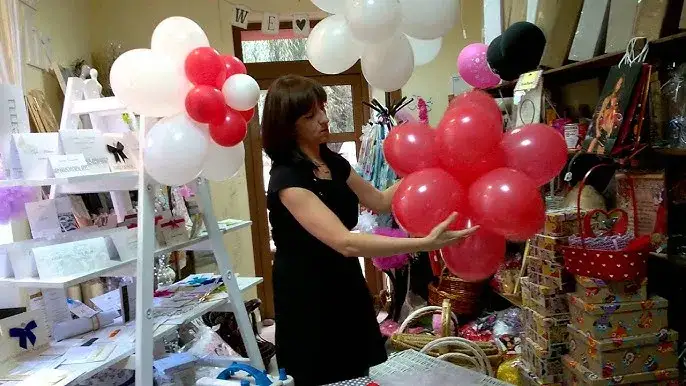 organiczna kula z balonów inspiracje