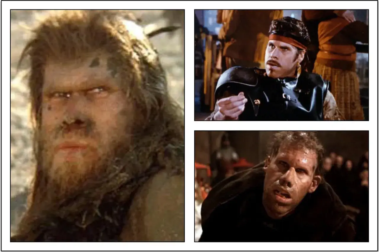 Ron Perlman w trzech odsłonach: dziki wojownik, dow&oacute;dca w zbroi i przerażający potw&oacute;r.