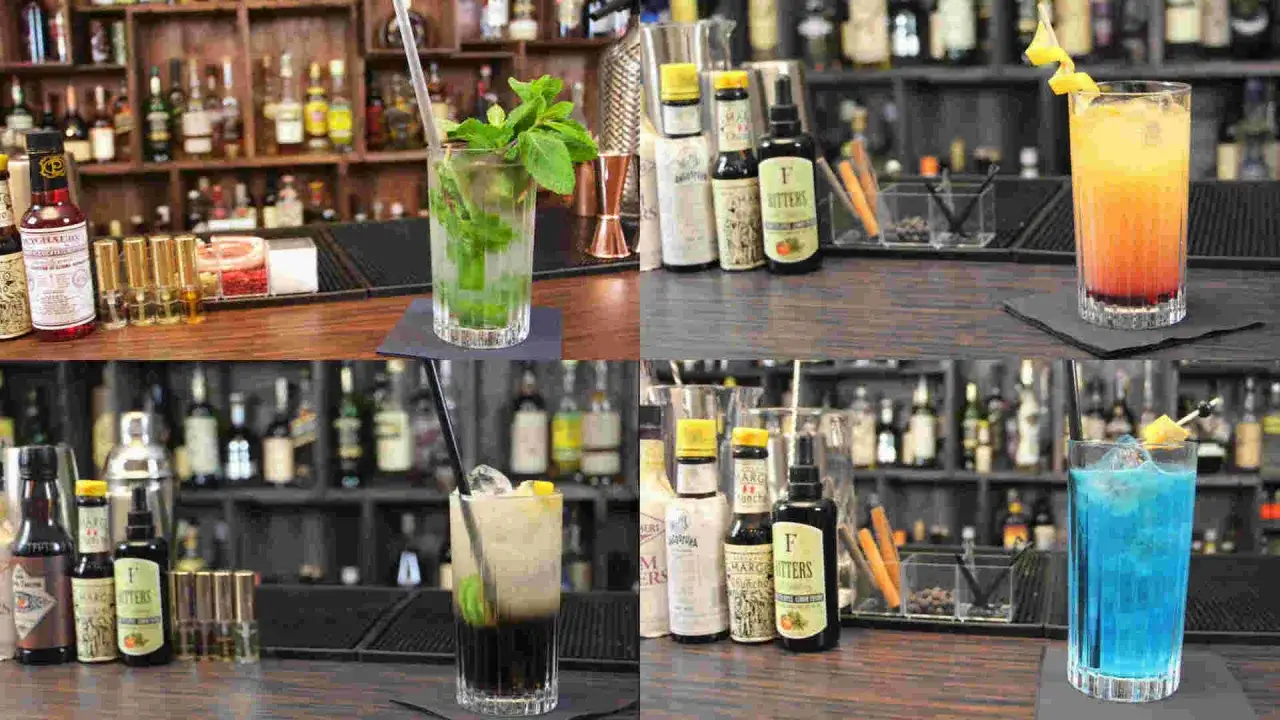 Auswahl klassischer Cocktails