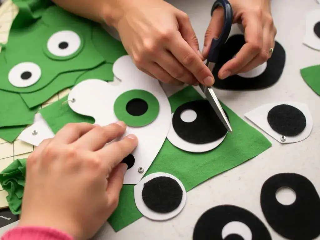 różne rodzaje oczu żaby DIY