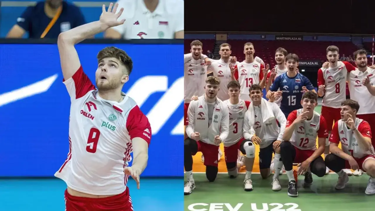 Młodzi siatkarze Polski świętują sukces na siatk&oacute;wka mężczyzn mistrzostwa europy. Duma narodowa!