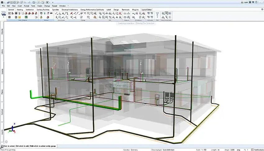 CAD Systemplan Geb&auml;udetechnik