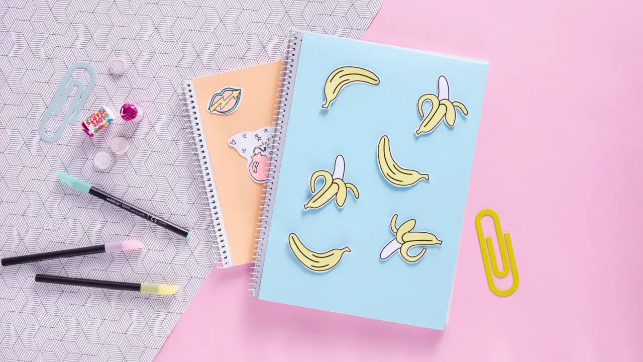 Materiały do ozdabiania zeszytu DIY