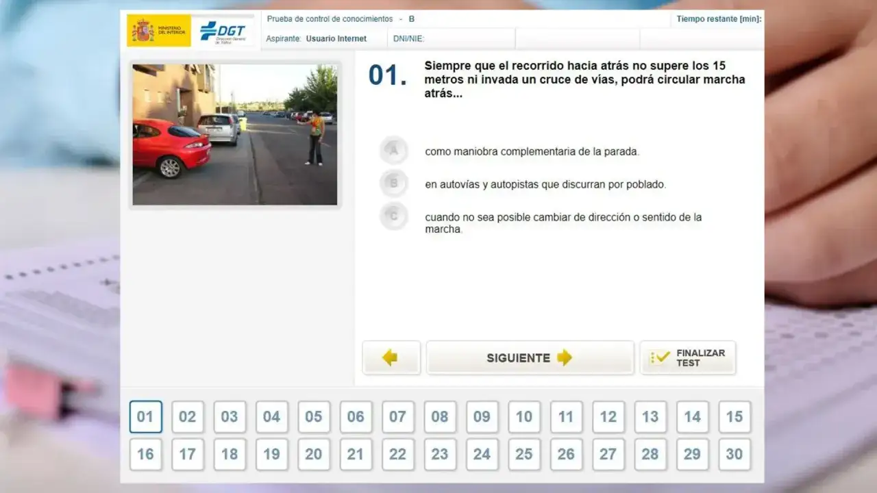 Examen teórico DGT. Aver cuántos fallos se pueden tener en el examen teórico de conducir.