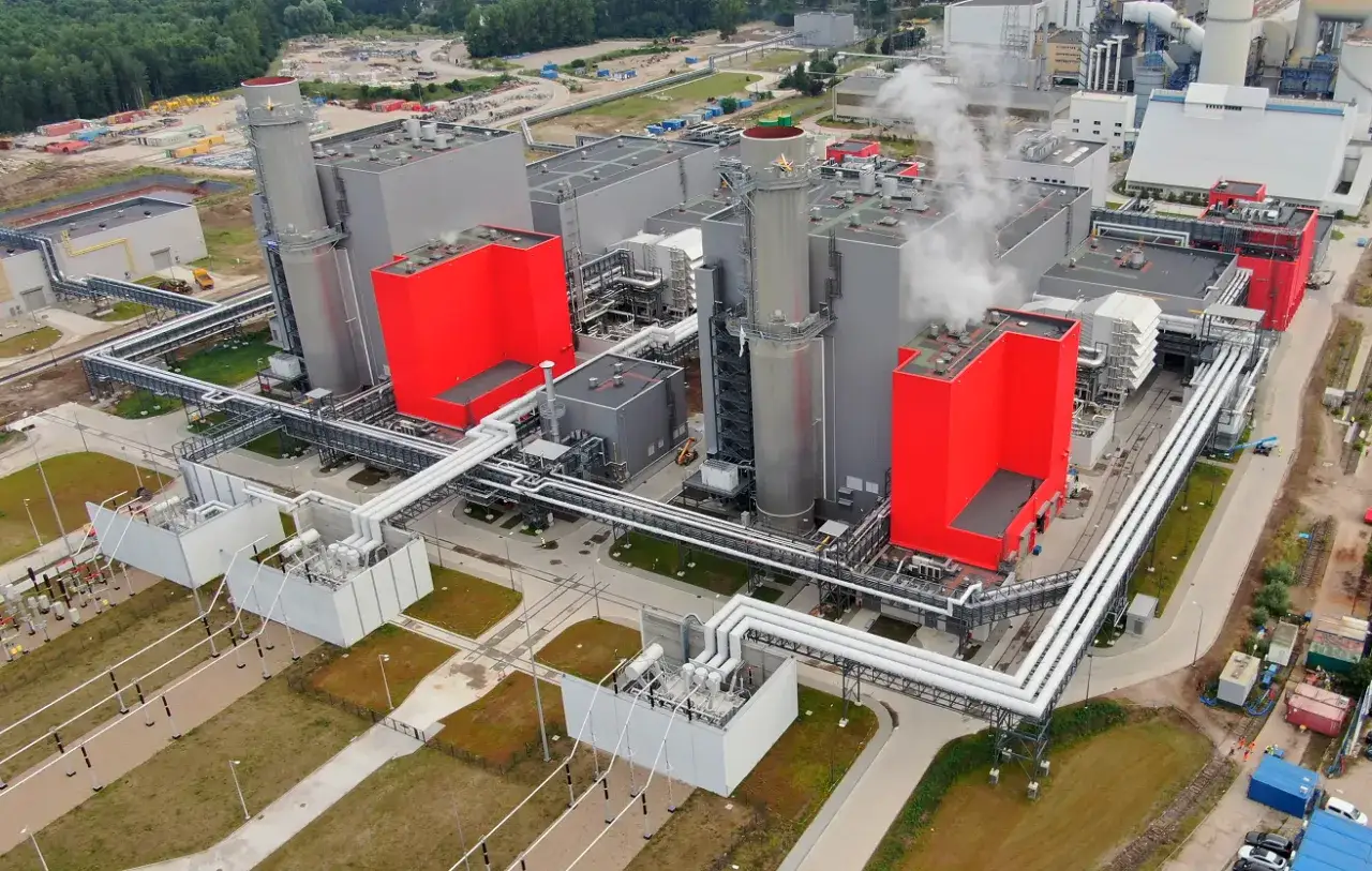 Elektrownia Dolna Odra widok z lotu ptaka