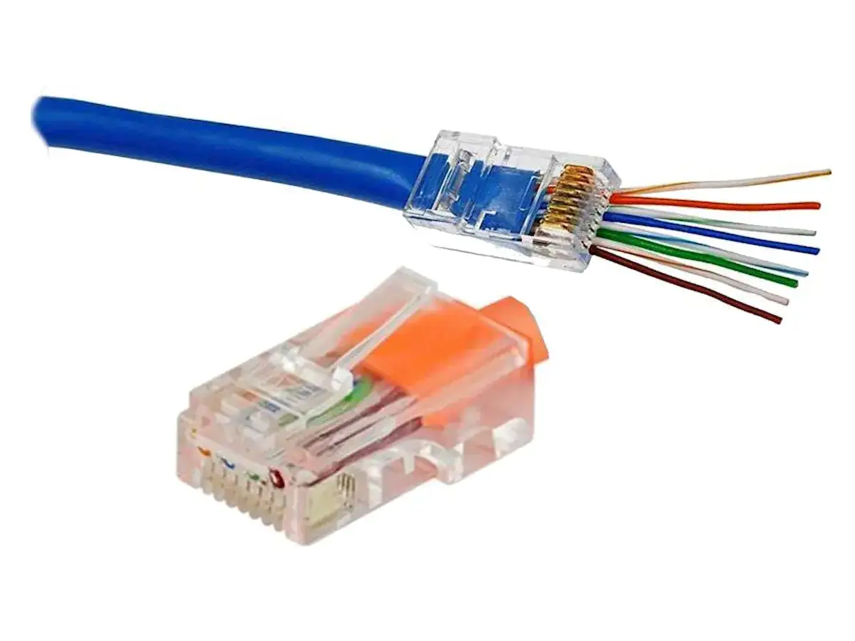 wtyk rj45 linka vs drut styki