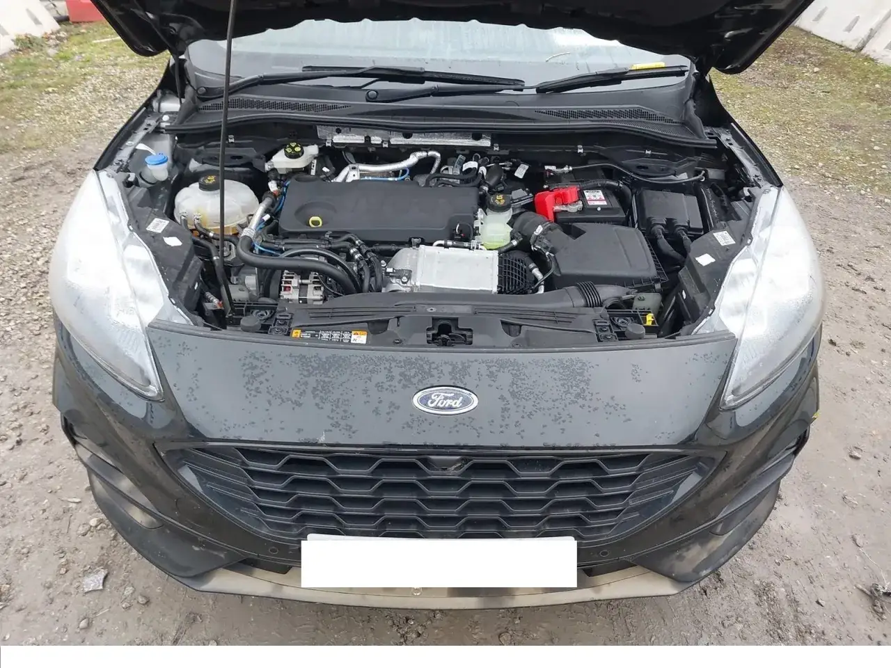 Motorraum eines Ford Kuga 190 PS Diesel. Mögliche Probleme mit dem Dieselmotor sind hier zu sehen.