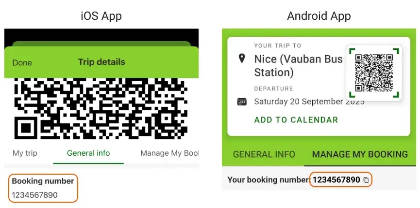 Osoba sprawdzająca bilet Flixbus na telefonie