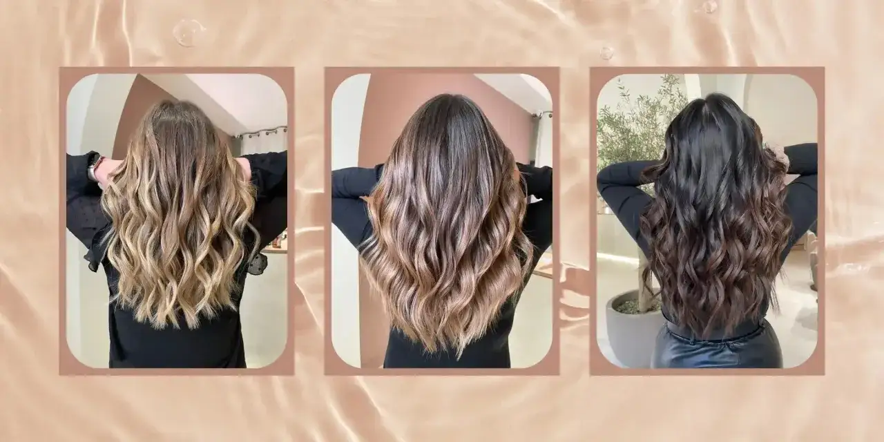 Trois femmes aux cheveux ondulés : blonds décolorés, châtain clair et bruns foncés. Est-ce que la décoloration abîme les cheveux ?
