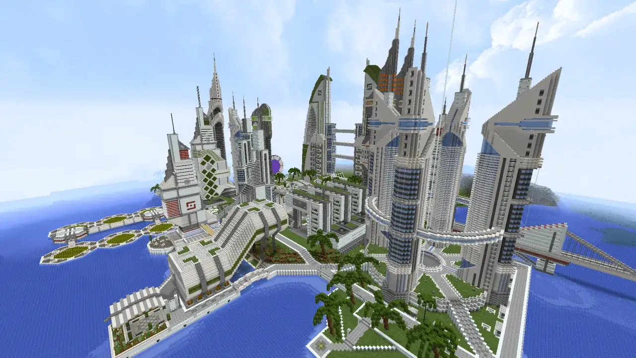 epickie budowle minecraft miasta