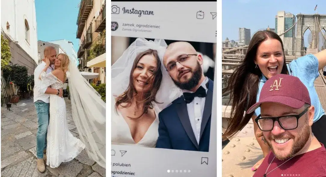 Ślub od pierwszego wejrzenia pary kt&oacute;re przetrwały kolaż