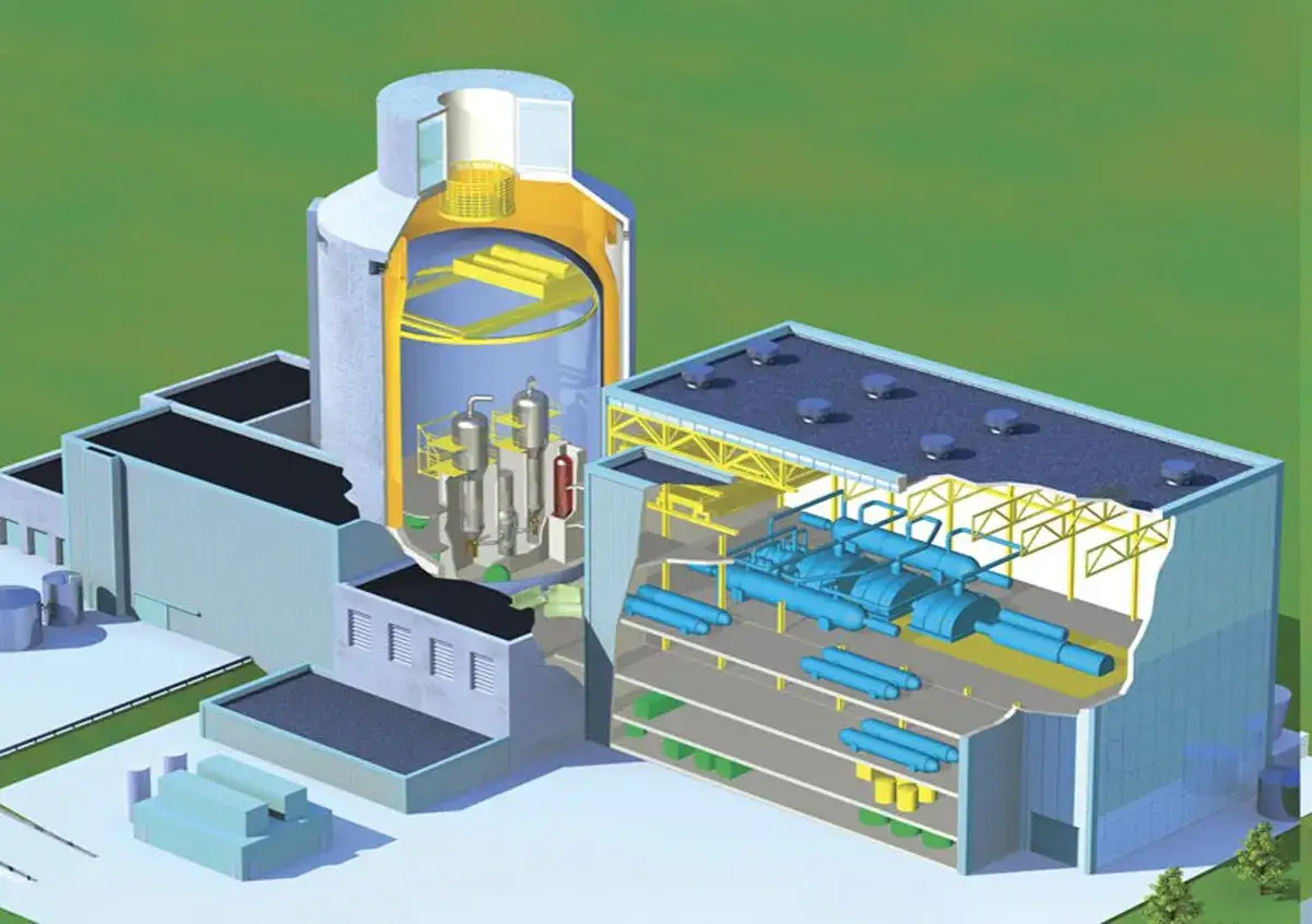 Wizualizacja reaktora AP1000 Westinghouse