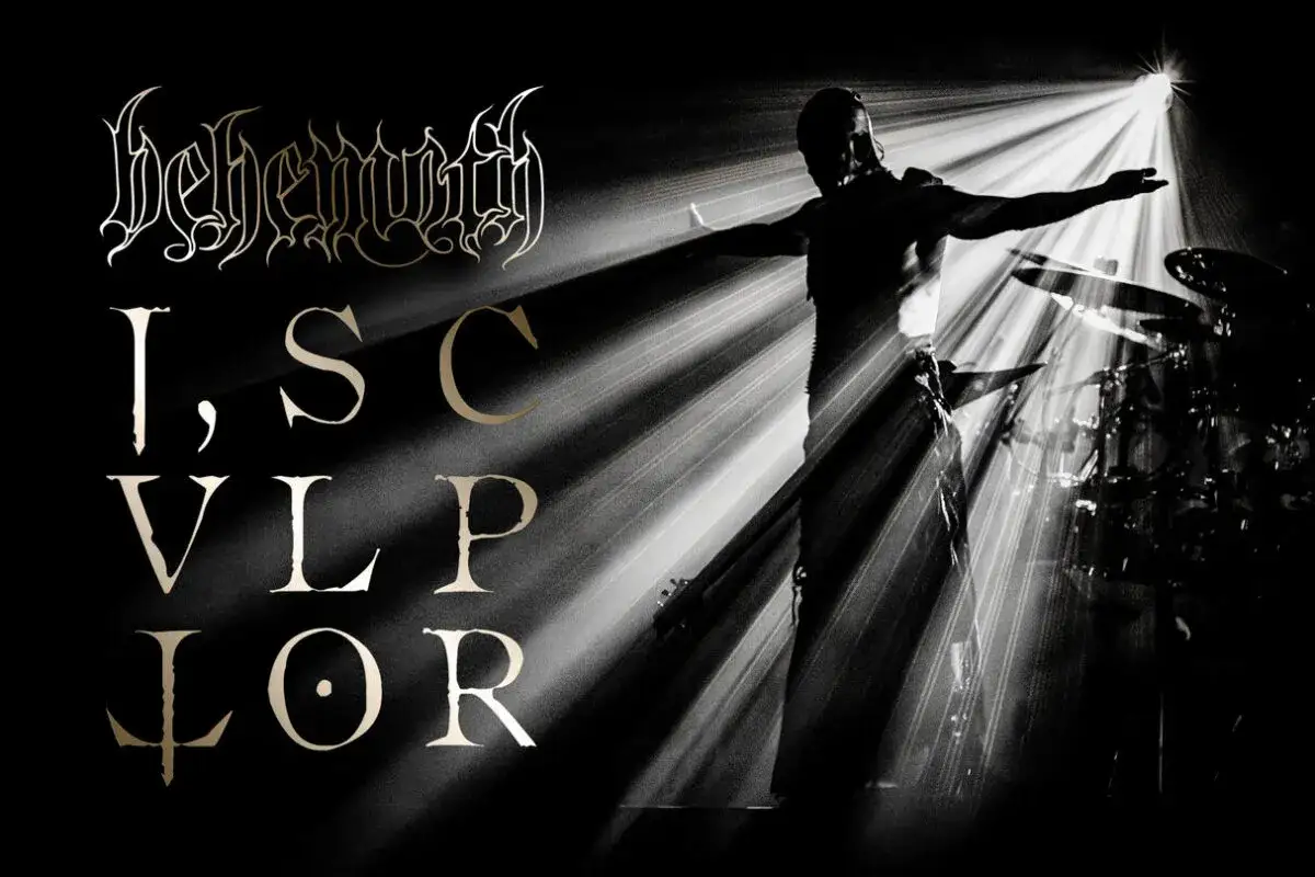 Behemoth na scenie, w świetle reflektorów.