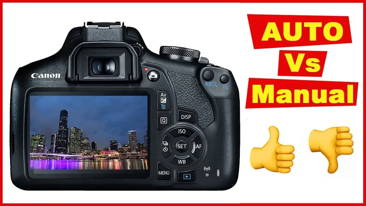 aparat canon tryb auto vs manual