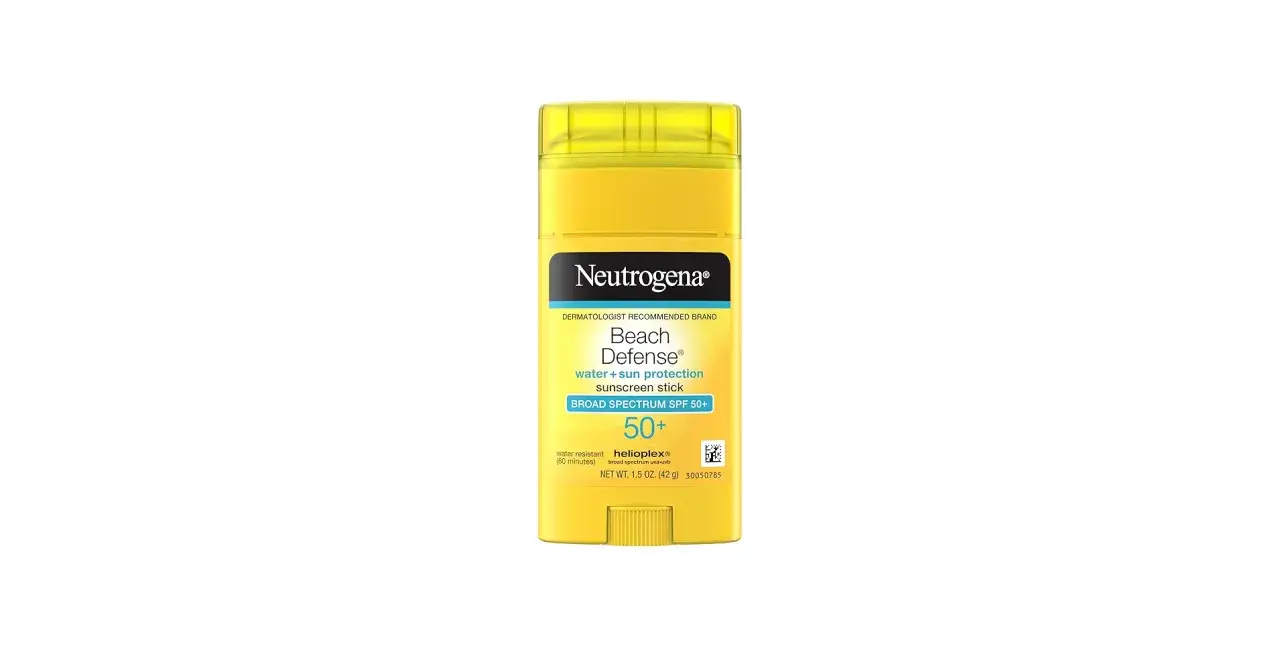 Neutrogena Beach Defense solskyddsfaktor 50+ solskyddspinne för vatten- och solskydd.