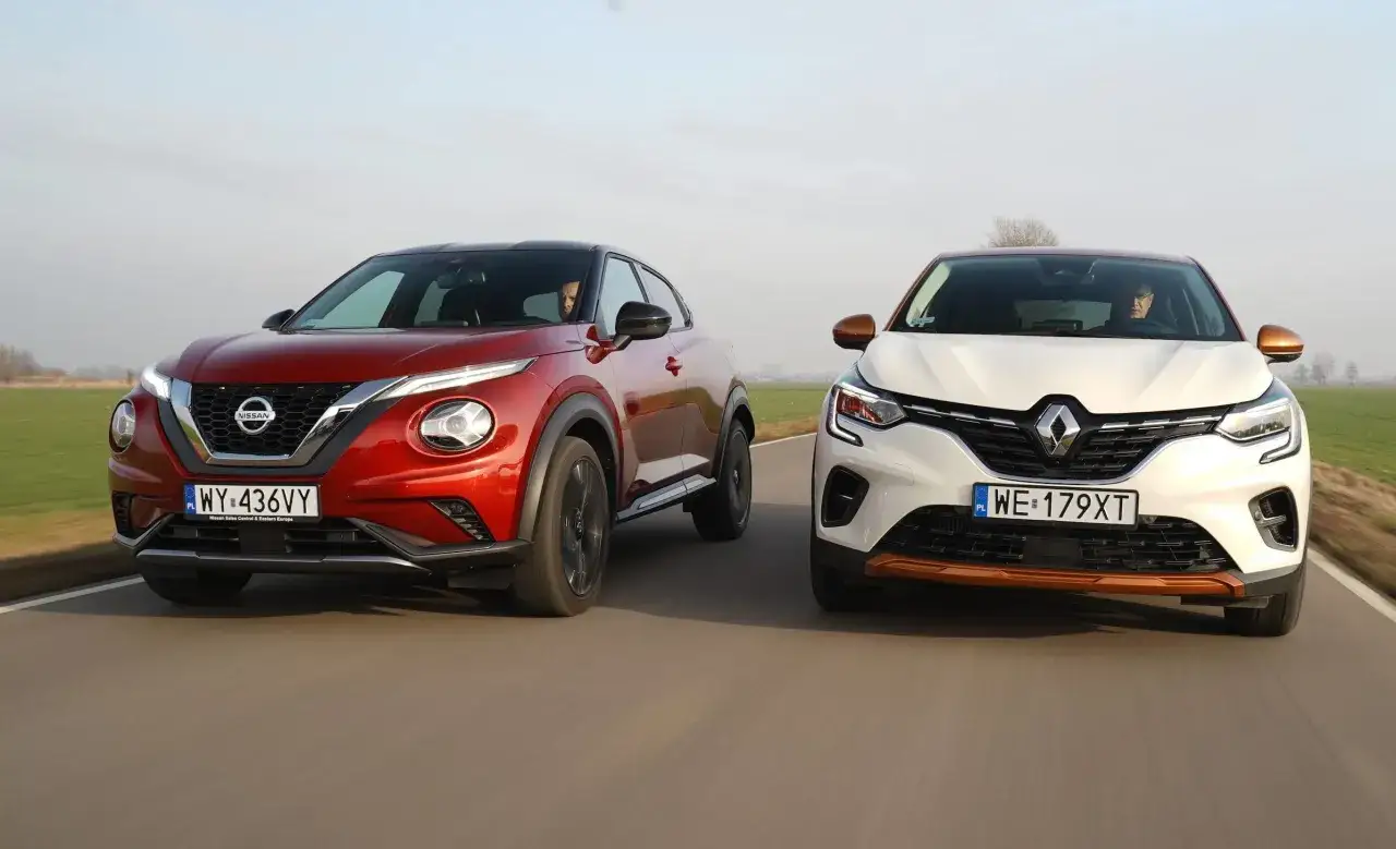 Nissan Juke vs Renault Captur wymiary