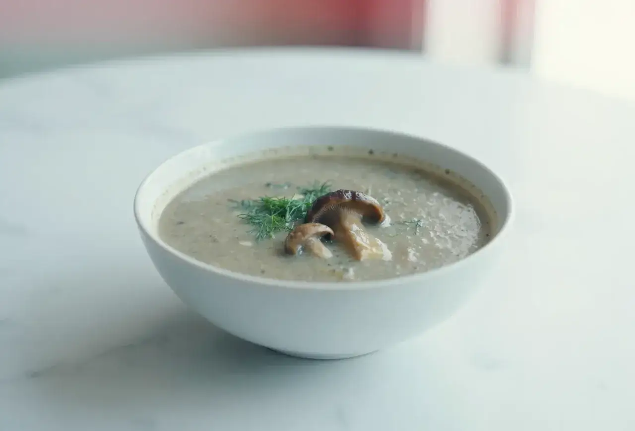 Aksamitna zupa grzybowa przepis. Aromatyczna, kremowa zupa z grzybami i koperkiem, idealna na chłodne dni.