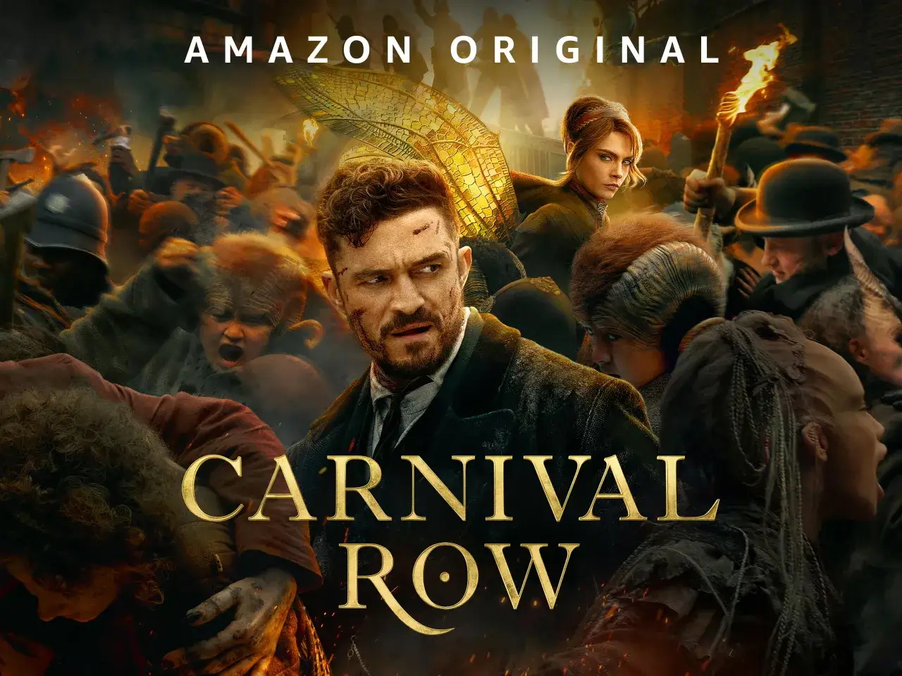 Carnival Row obsada: Orlando Bloom i Cara Delevingne w mrocznym świecie pełnym magii i konfliktów.
