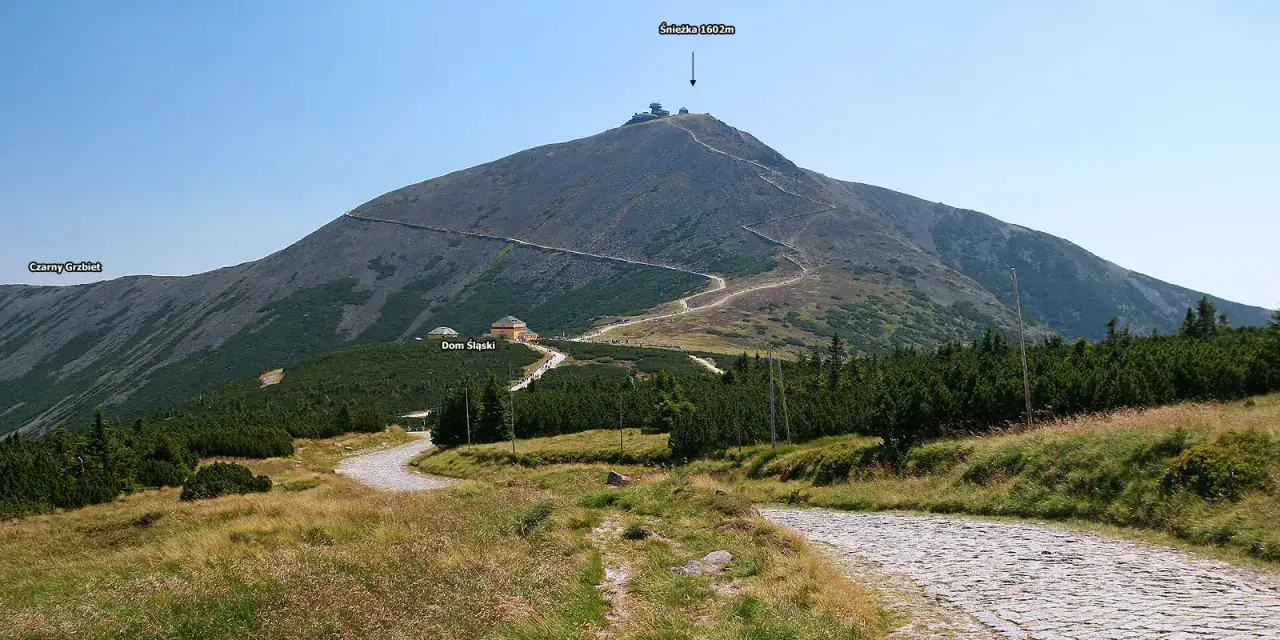Karkonosze Śnieżka panorama