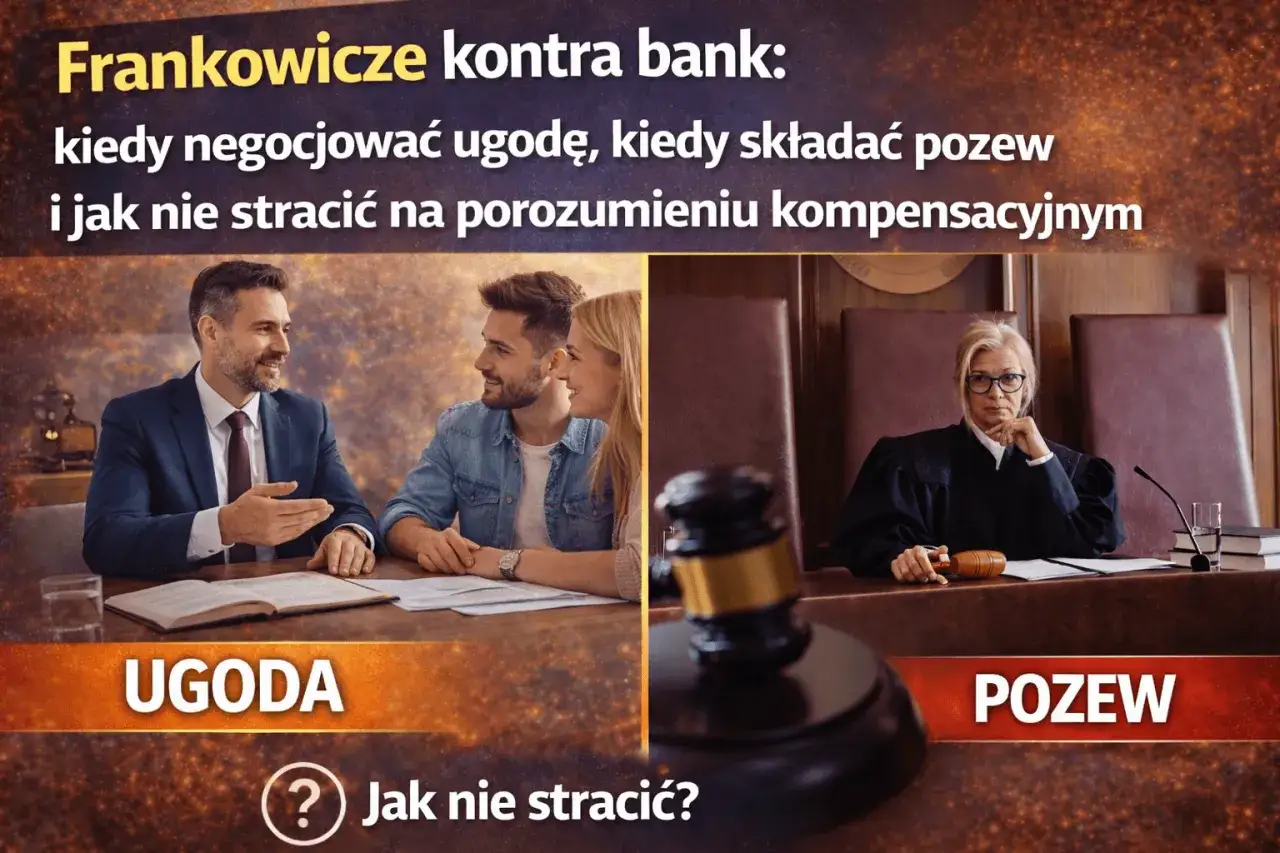 Frankowicze negocjują ugodę lub składają pozew. Zobacz, jak nie stracić na porozumieniu z bankiem.