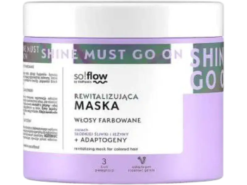 So! Flow rewitalizująca maska składniki aktywne grafika